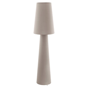 Carpara Floor Lamp Taupe Fabric