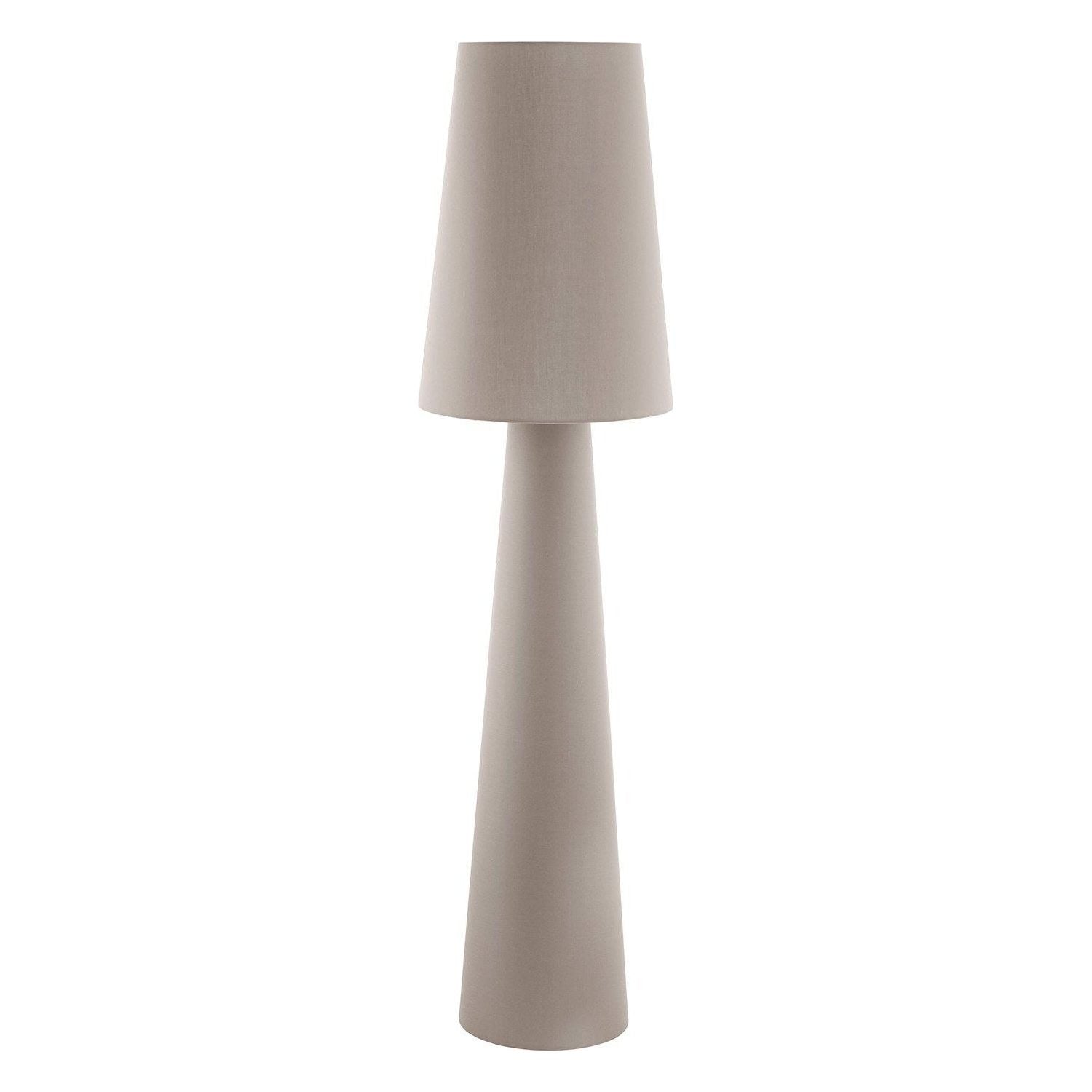 Carpara Floor Lamp Taupe Fabric