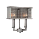 Monroe Sconce Black Silver