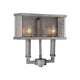 Monroe Sconce Black Silver