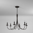 Artcraft Lighting - Wrought Iron 6-Light Chandelier - Lights Canada