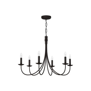 Artcraft Lighting - Wrought Iron 6-Light Chandelier - Lights Canada