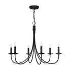Artcraft Lighting - Wrought Iron 6-Light Chandelier - Lights Canada