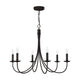 Artcraft Lighting - Wrought Iron 6-Light Chandelier - Lights Canada