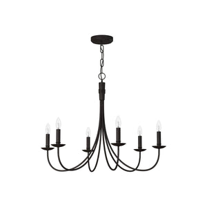 Artcraft Lighting - Wrought Iron 6-Light Chandelier - Lights Canada