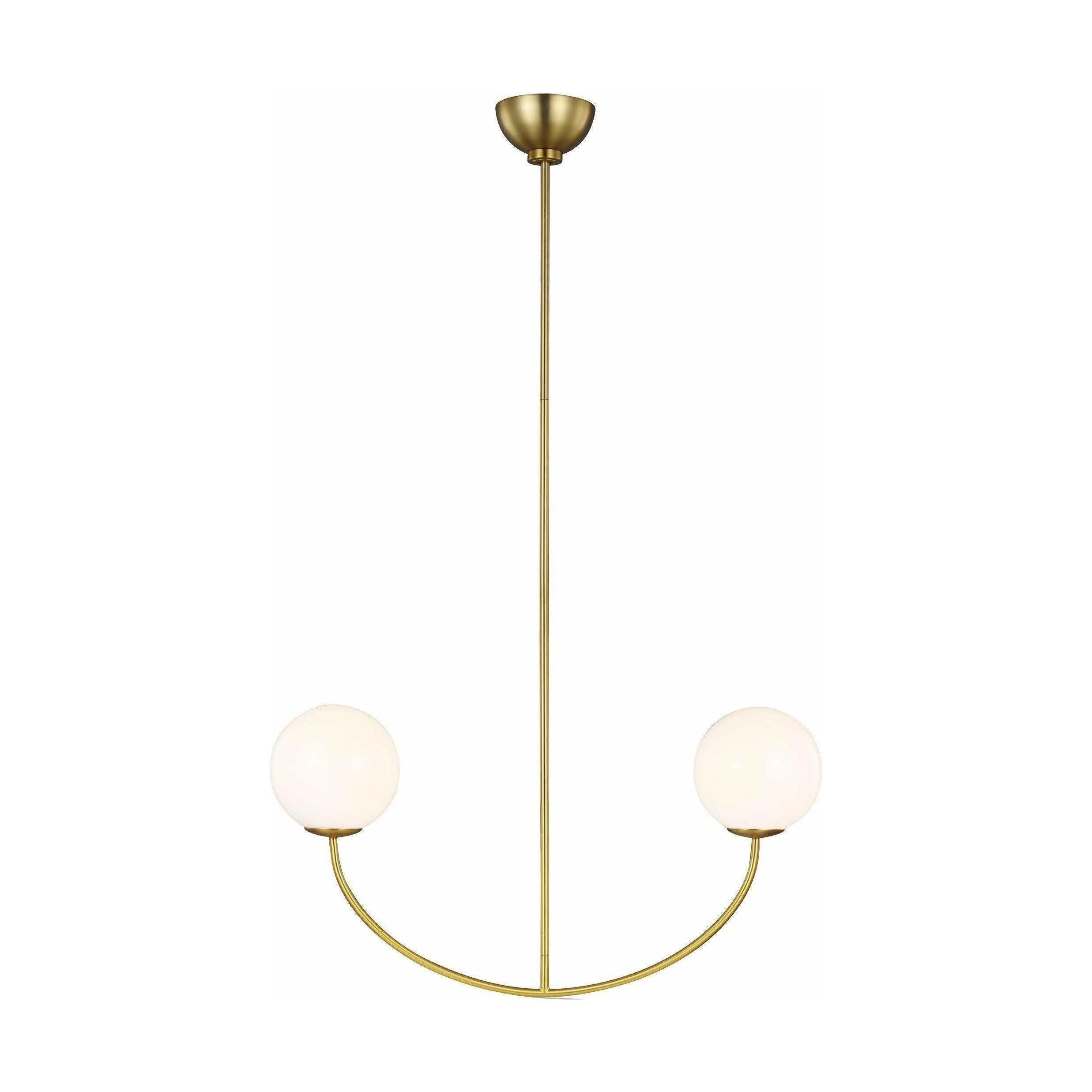 Visual Comfort Studio Collection - Galassia Two Light Linear Chandelier - Lights Canada