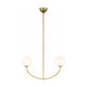 Visual Comfort Studio Collection - Galassia Two Light Linear Chandelier - Lights Canada