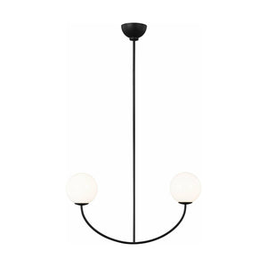Visual Comfort Studio Collection - Galassia Two Light Linear Chandelier - Lights Canada