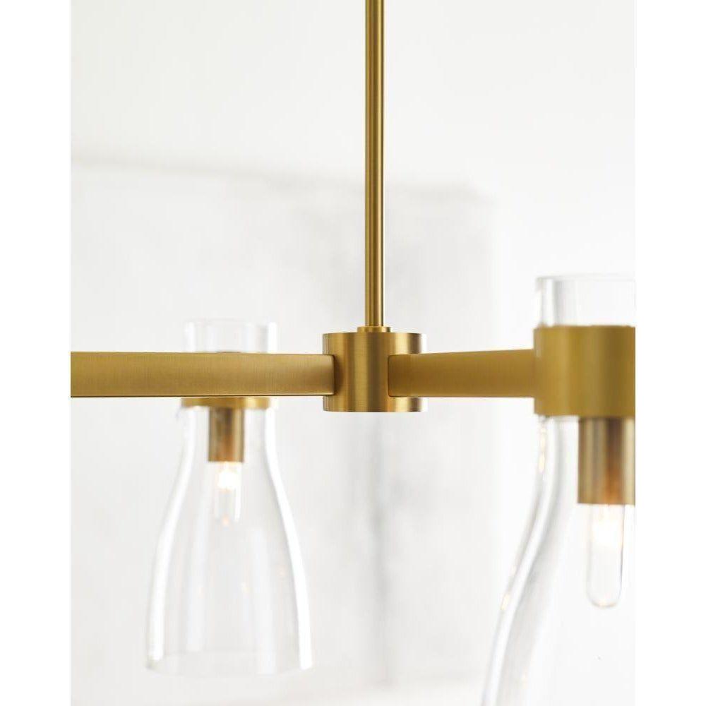 Visual Comfort Studio Collection - Moritz Four Light Linear Chandelier - Lights Canada