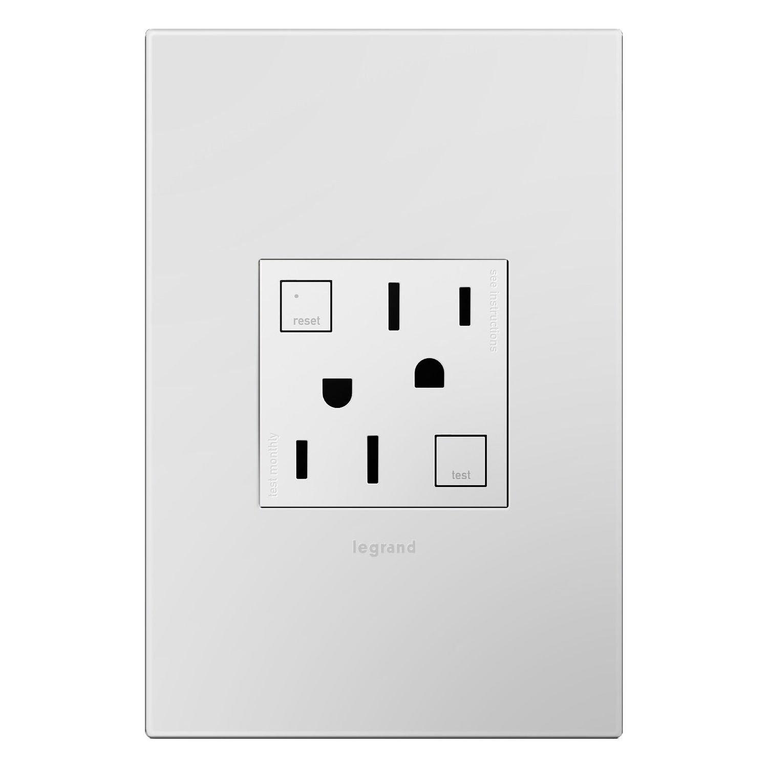 Legrand - Adorne 15A Tamper-Resistant Self-Test GFCI Outlet - Lights Canada