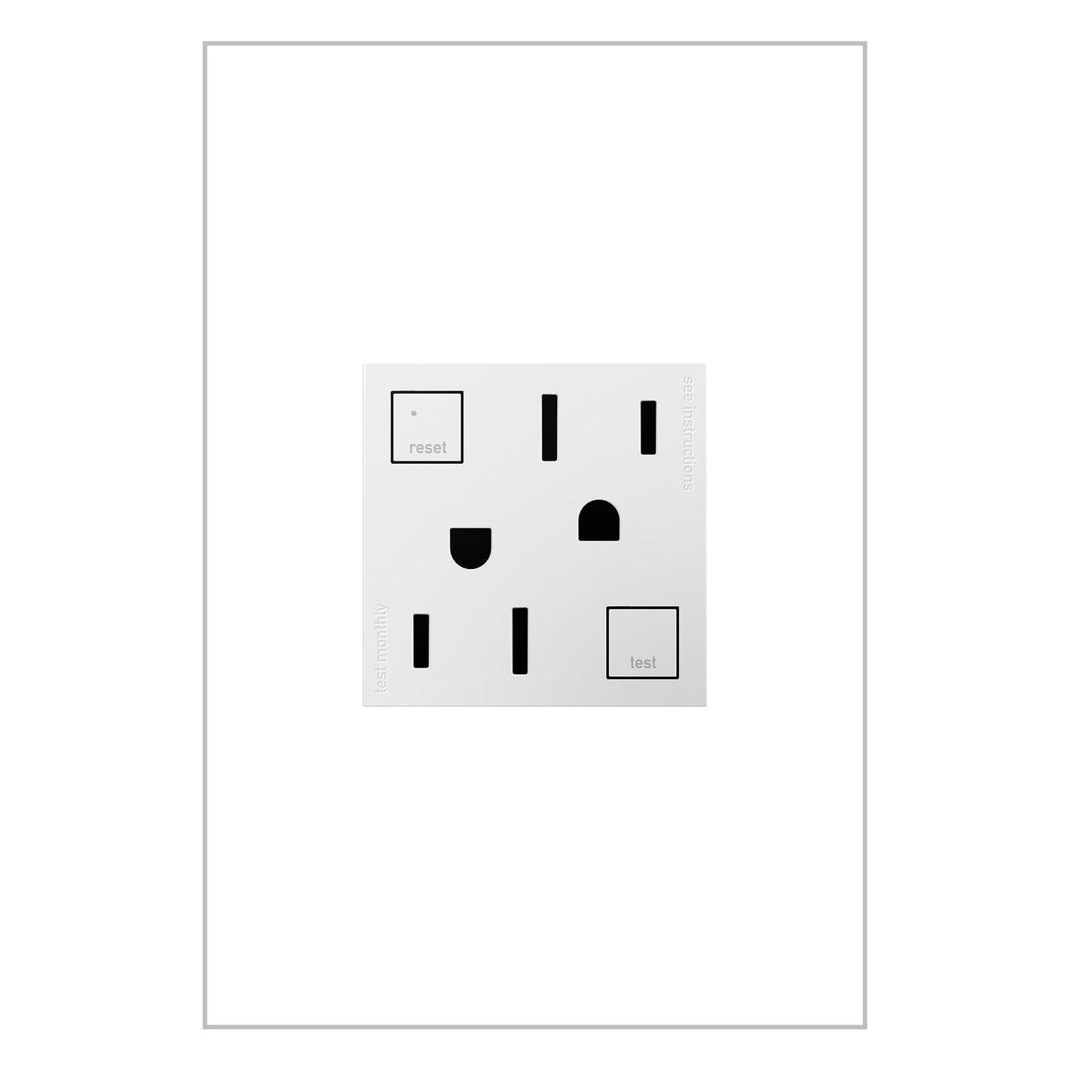 Legrand - Adorne 15A Tamper-Resistant Self-Test GFCI Outlet - Lights Canada