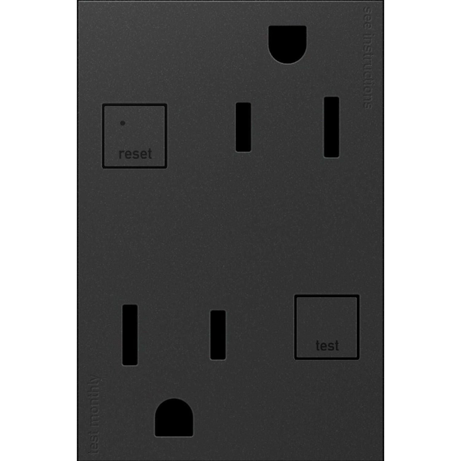 Legrand - Adorne 15A Tamper-Resistant Self-Test GFCI Plus-Size Outlet - Lights Canada