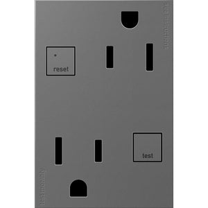 Legrand - Adorne 15A Tamper-Resistant Self-Test GFCI Plus-Size Outlet - Lights Canada