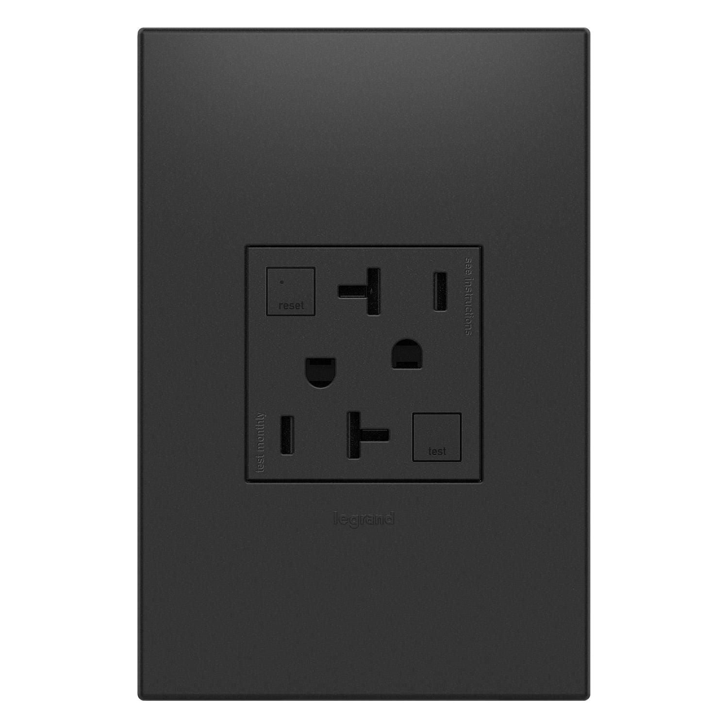 Legrand - Adorne 20A Tamper-Resistant Self-Test GFCI Outlet - Lights Canada