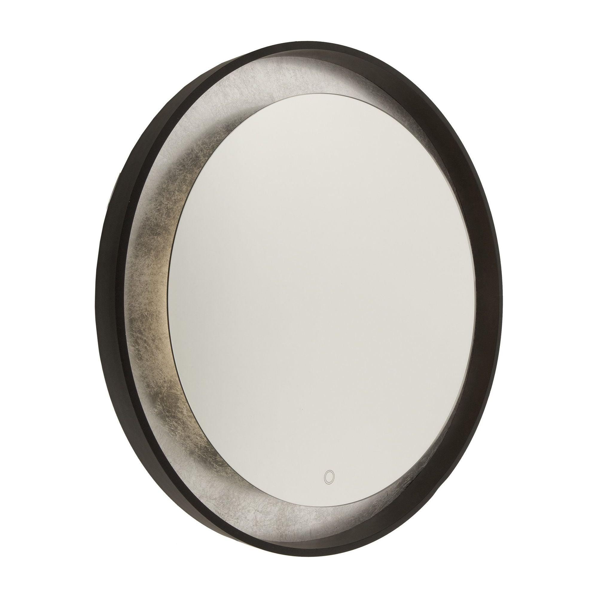 Reflections Lighted Mirror Oil Rubbed Bronze & Silver Leaf