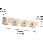 Artika - Artika Crystal Cube Vanity Light - Lights Canada