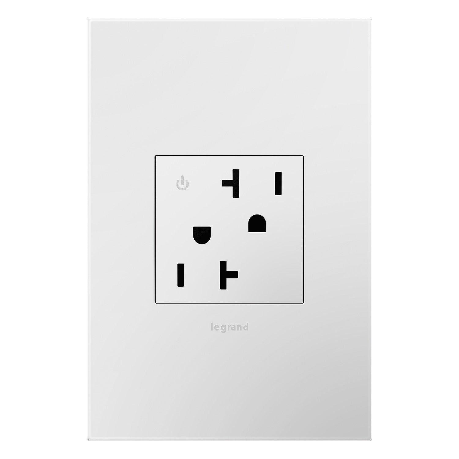 Legrand - 20A Tamper-Resistant Dual-Controlled Outlet - Lights Canada