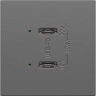 Legrand - Adorne Ultra Fast Plus Power Delivery USB Type C/C Outlet - Lights Canada