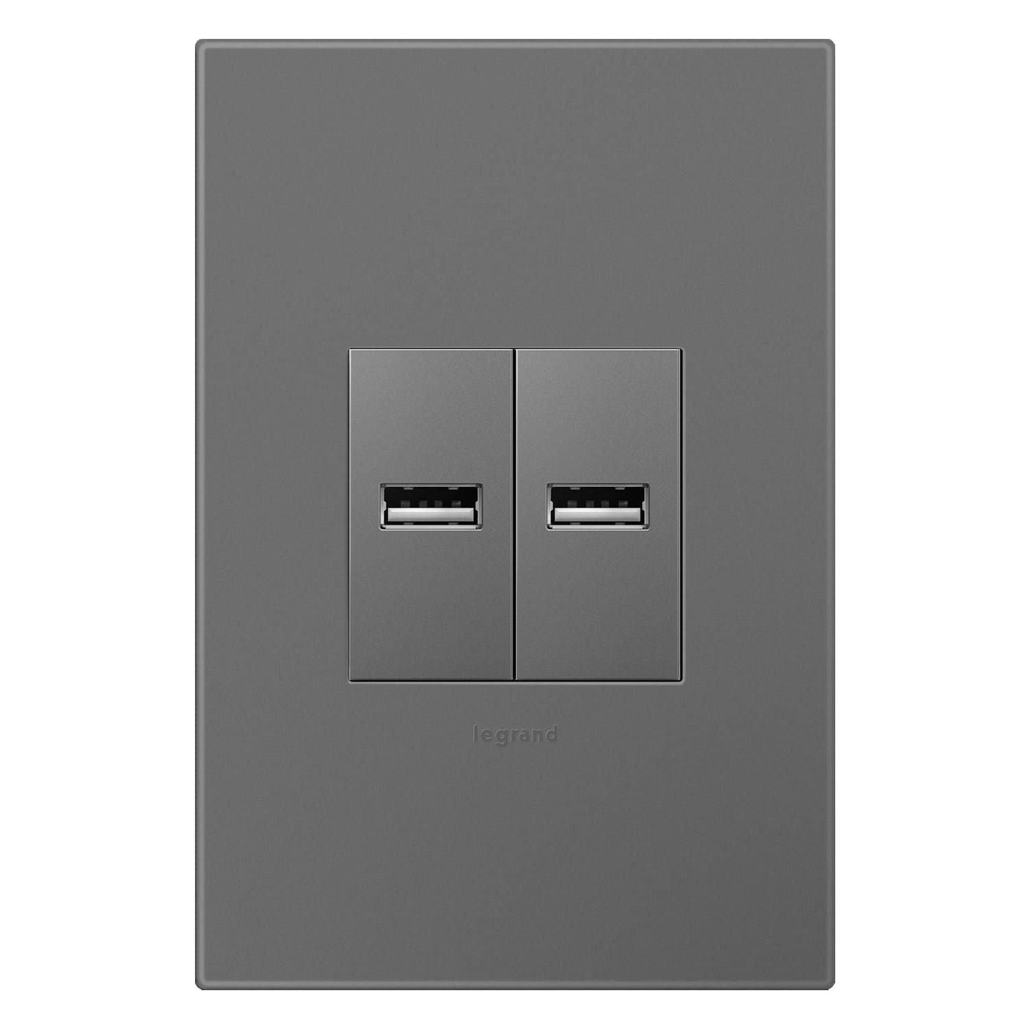 Legrand - Half-Size USB Outlet - Lights Canada