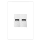 Legrand - Half-Size USB Outlet - Lights Canada