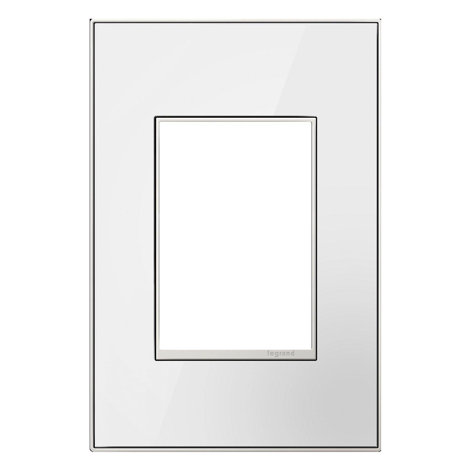Legrand - Mirror White 1-Gang+ Wall Plate - Lights Canada