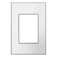 Mirror White-On-White 1-Gang+ Wall Plate