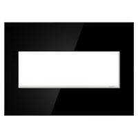 Mirror Black 3-Gang Wall Plate