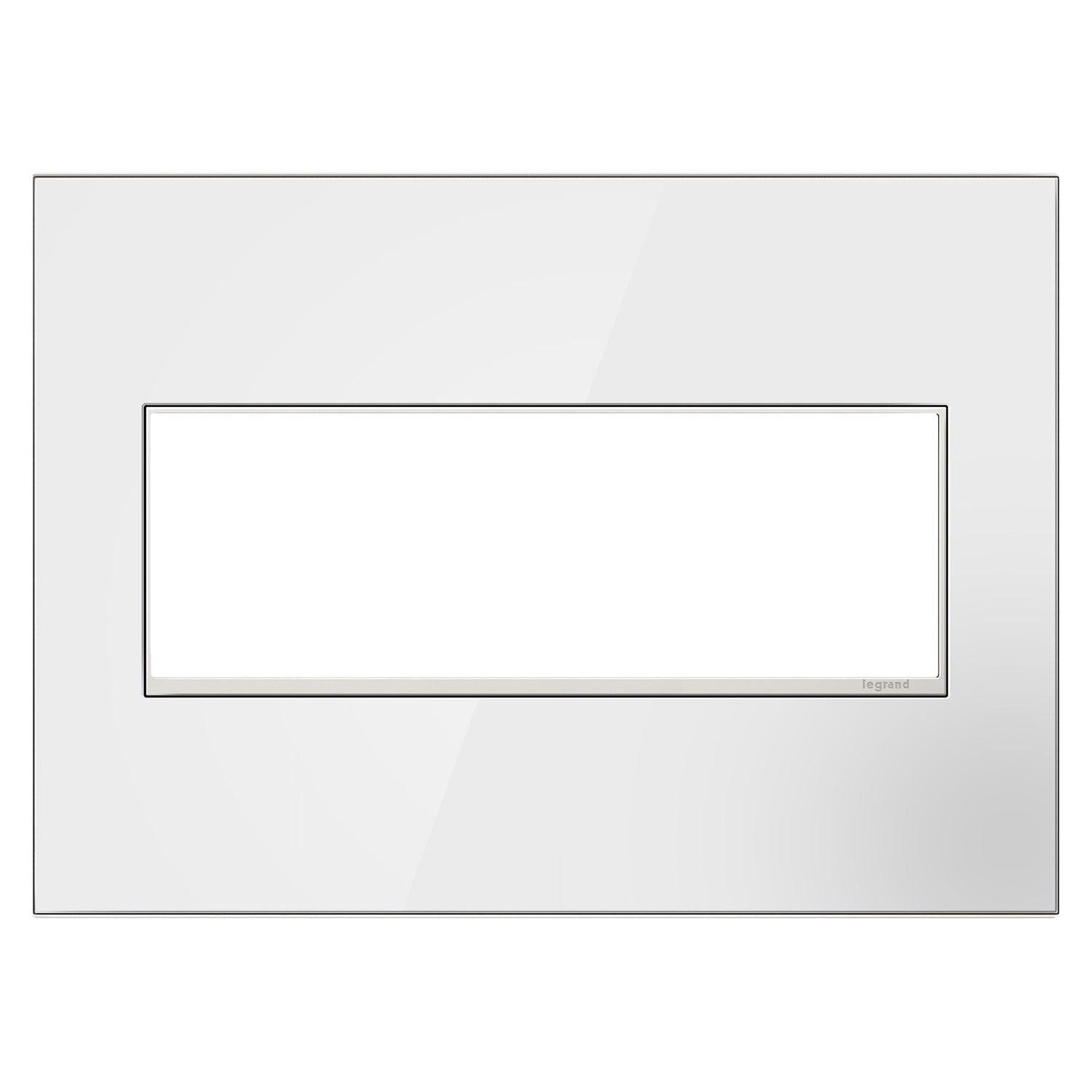 Legrand - Mirror White-On-White 3-Gang Wall Plate - Lights Canada