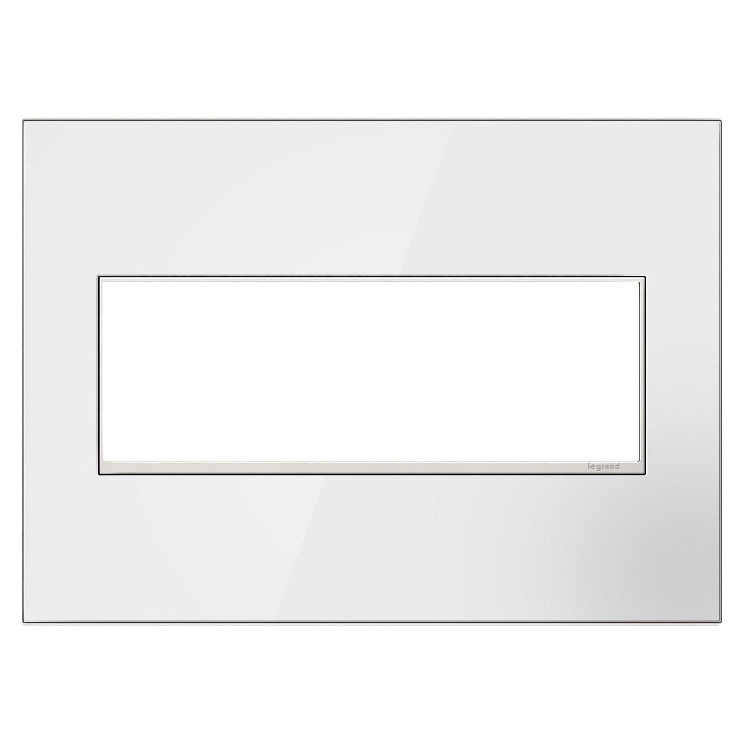 Legrand - Mirror White-On-White 3-Gang Wall Plate - Lights Canada