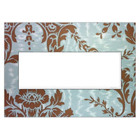 Custom 3-Gang Wall Plate with White Trim