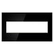Legrand - Mirror Black 4-Gang Wall Plate - Lights Canada