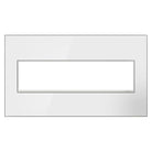 Legrand - Mirror White-On-White 4-Gang Wall Plate - Lights Canada