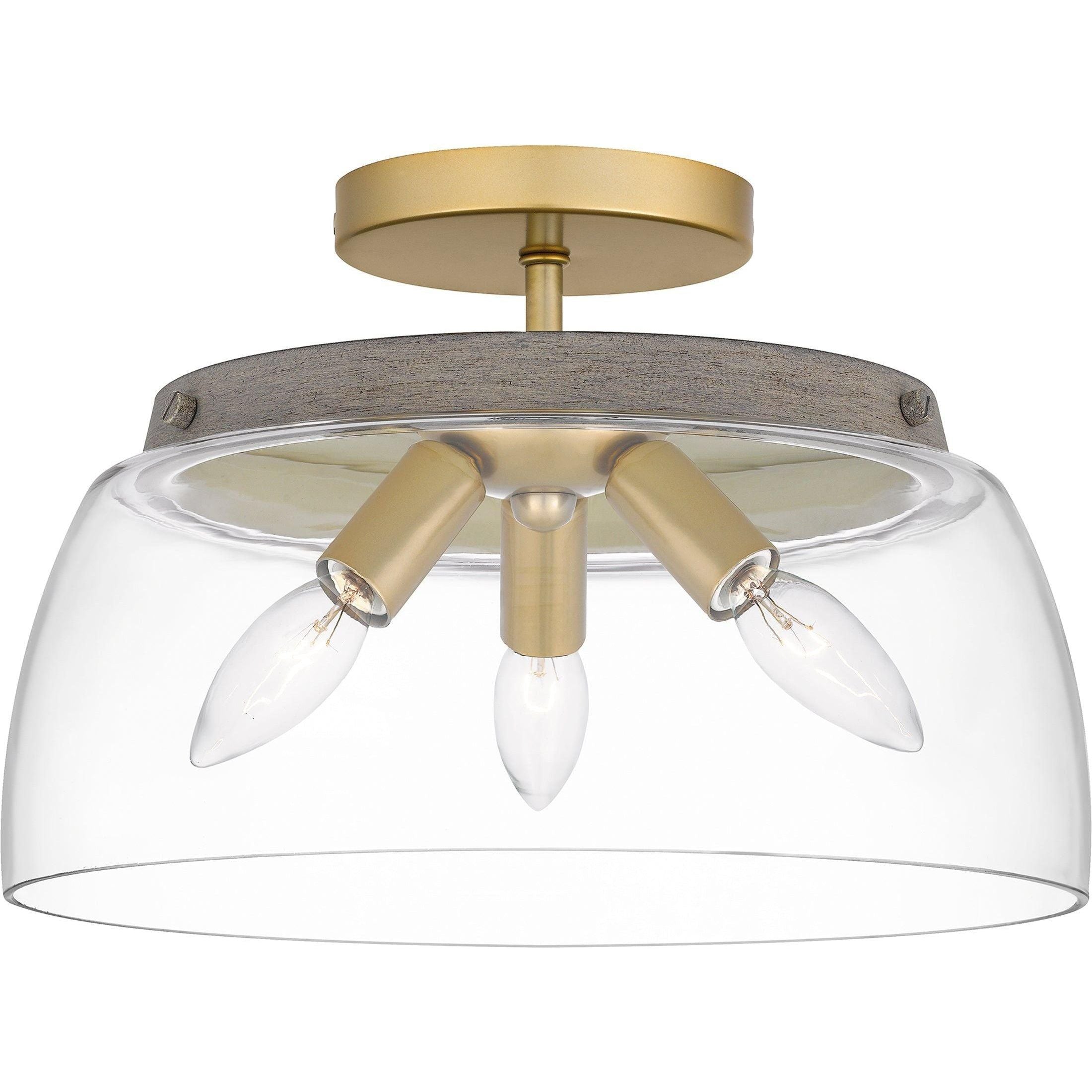 Quoizel - Burkett Semi Flush Mount - Lights Canada