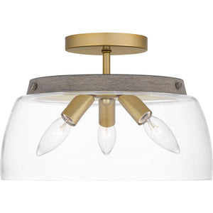 Quoizel - Burkett Semi Flush Mount - Lights Canada