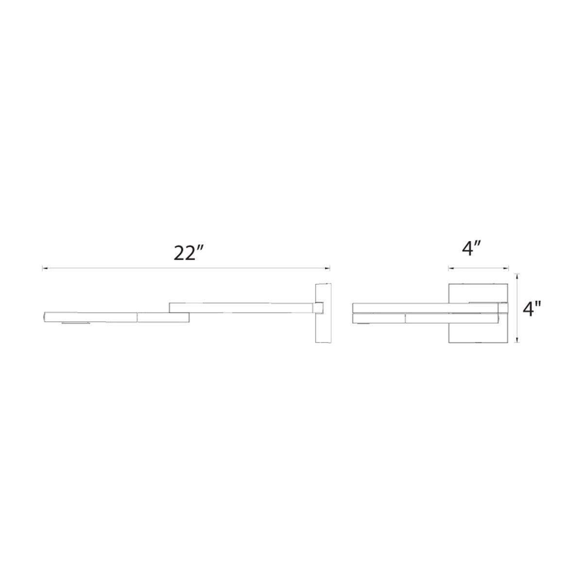 dweLED - Flip 4.5" LED Reading Light (Left) - Lights Canada