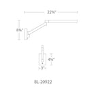 Modern Forms - Beam 22" LED Swing Arm - Lights Canada