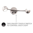 dweLED - Duplex 20" 2-Light LED Reading Light - Lights Canada