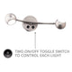 dweLED - Duplex 20" 2-Light LED Reading Light - Lights Canada
