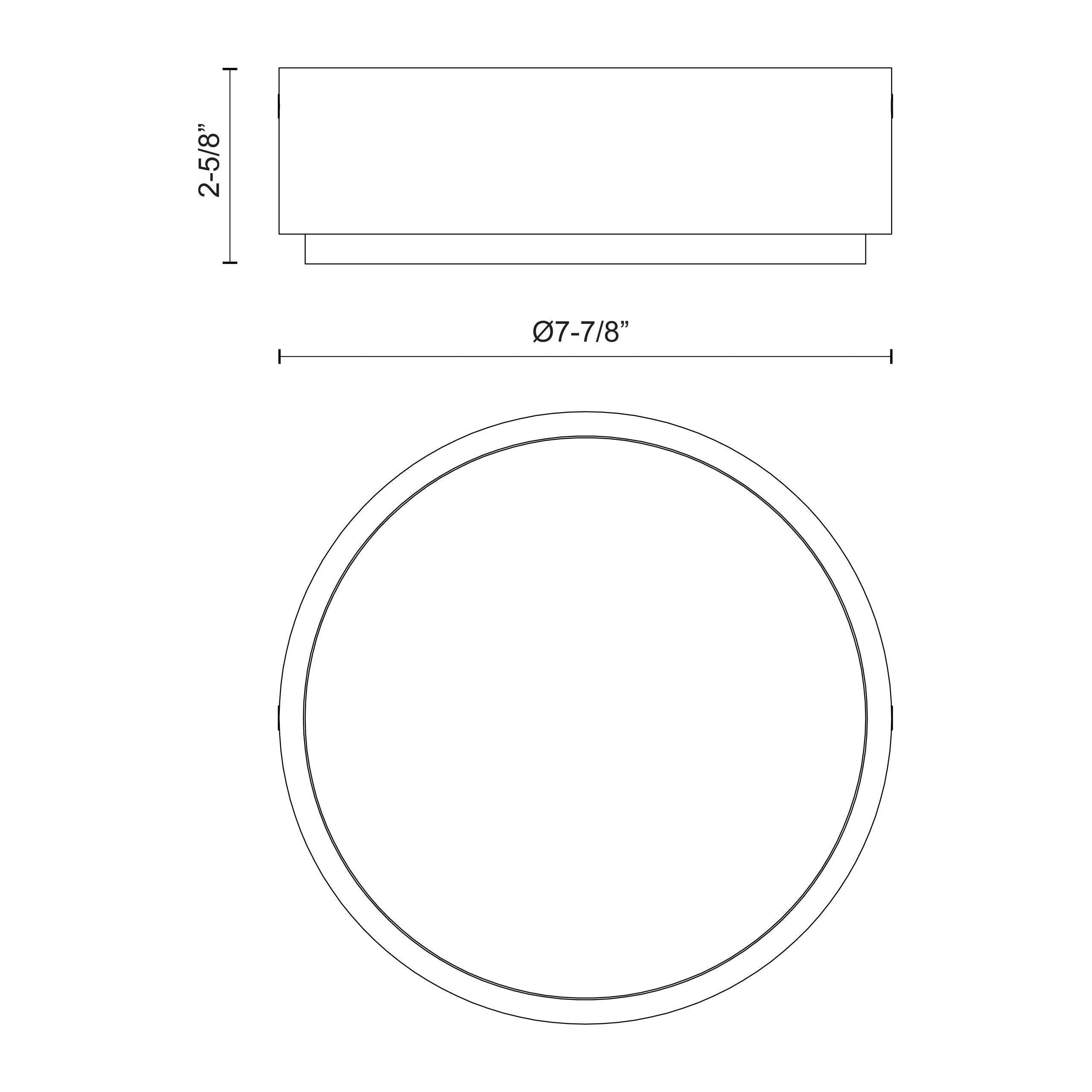 Alora - Blanco 8" Flush Mount - Lights Canada