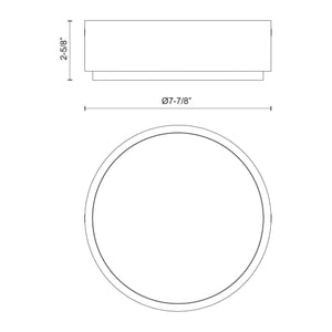 Alora - Blanco 8" Flush Mount - Lights Canada