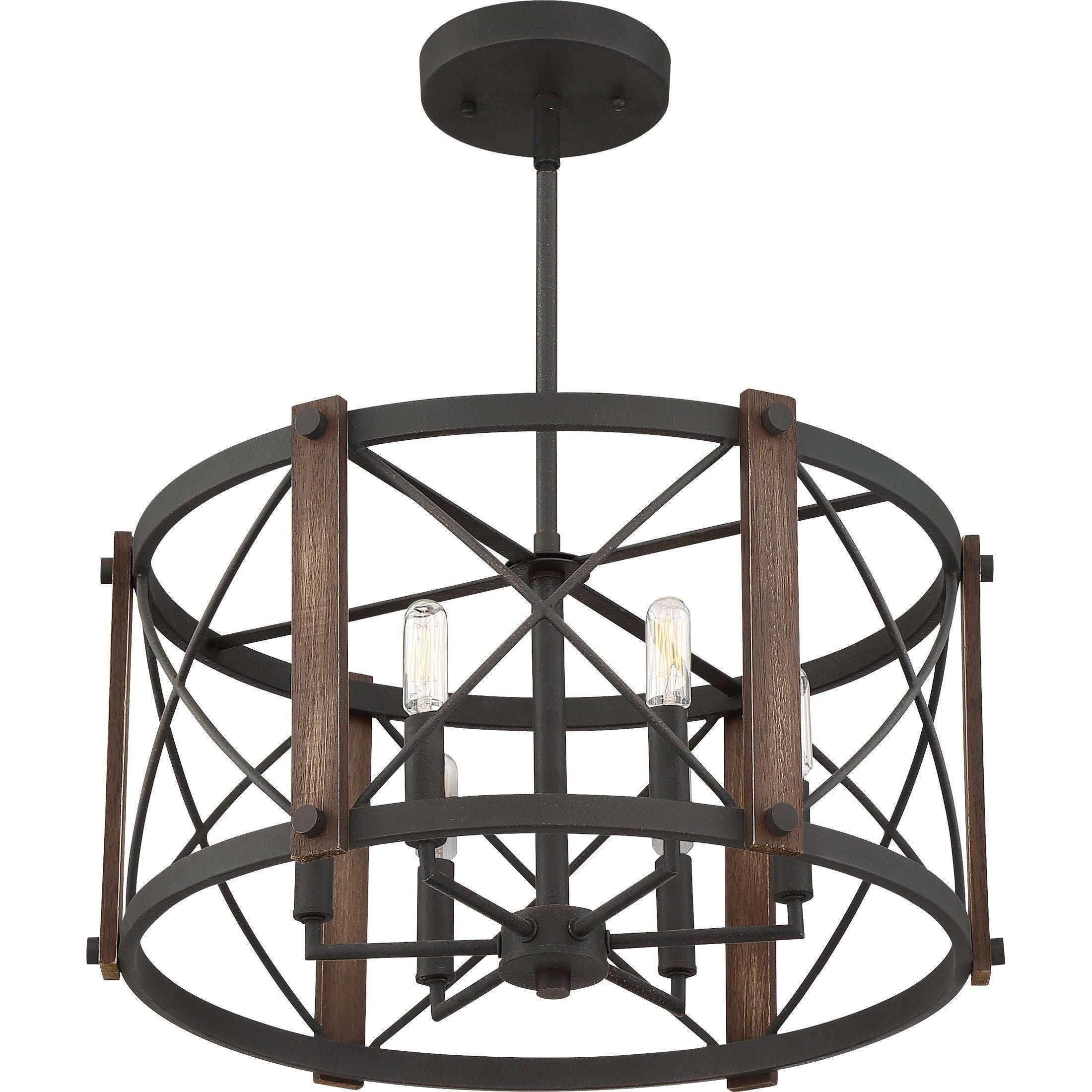 Quoizel - Baron Semi Flush Mount - Lights Canada