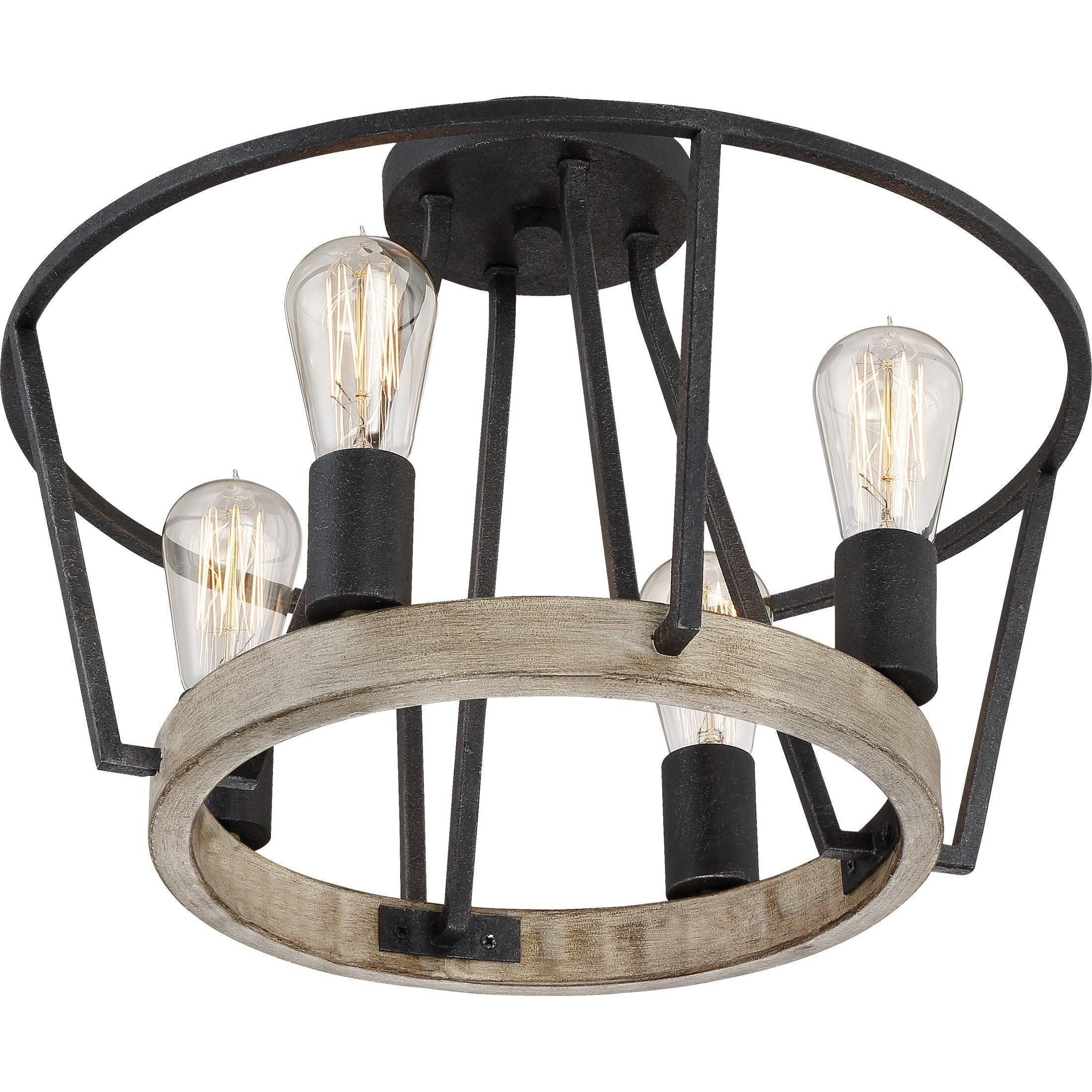 Quoizel - Brockton Semi Flush Mount - Lights Canada