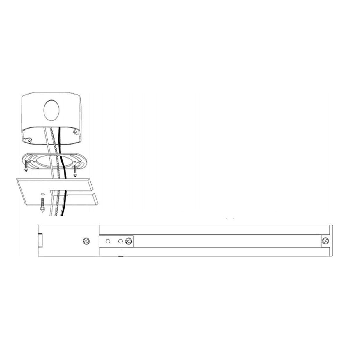 WAC Lighting - H Track Live End BX Connector - Lights Canada