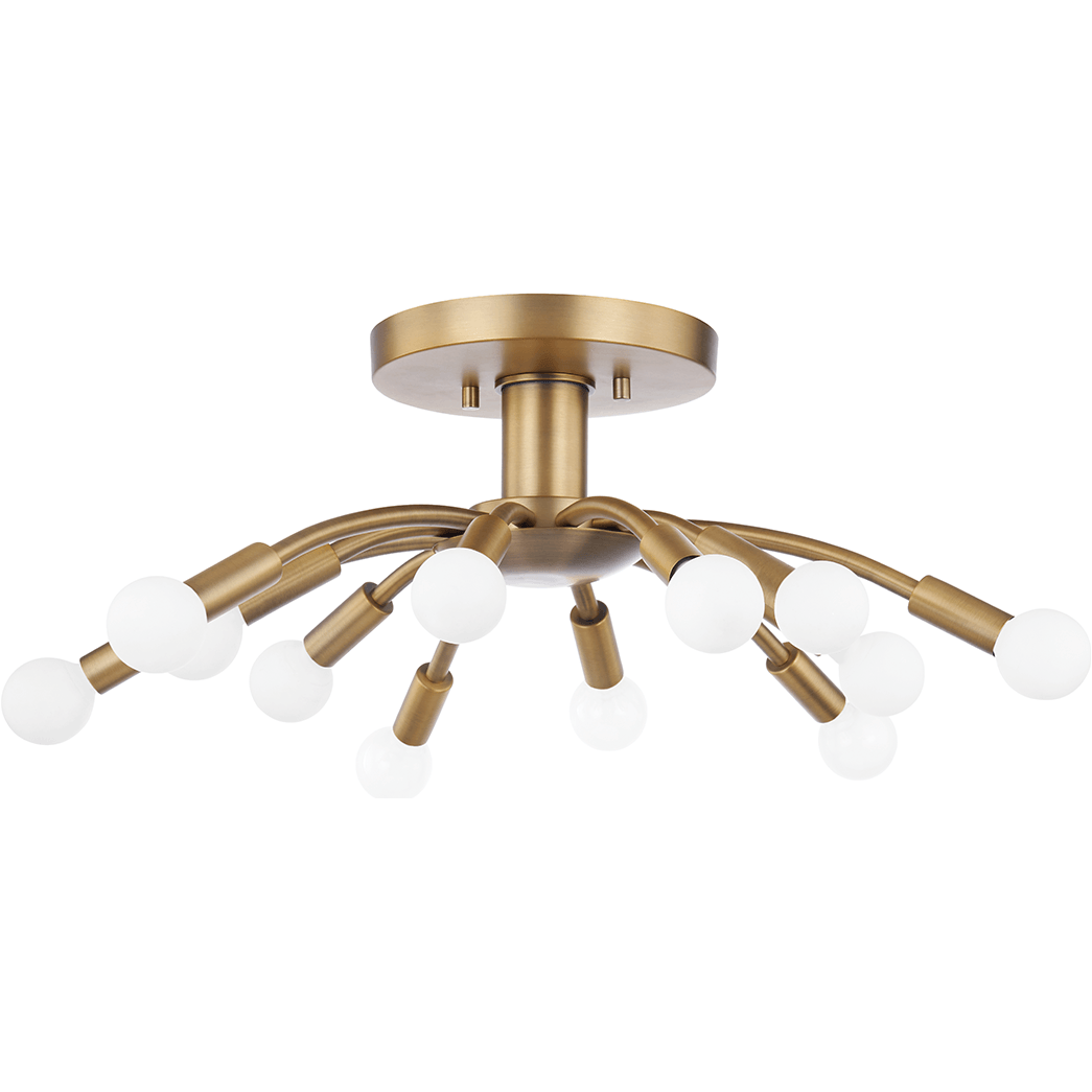 Troy - Tristan 12-Light Semi Flush Mount - Lights Canada