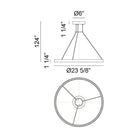 Matteo - O'Hara 24" 1-Light Chandelier - Lights Canada