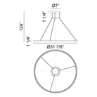 Matteo - O'Hara 32" 1-Light Chandelier - Lights Canada