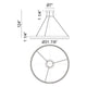 Matteo - O'Hara 32" 1-Light Chandelier - Lights Canada