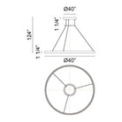 Matteo - O'Hara 40" 1-Light Chandelier - Lights Canada