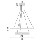 Matteo - O'Hara 40" 2-Light Chandelier - Lights Canada