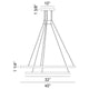 Matteo - O'Hara 40" 2-Light Chandelier - Lights Canada